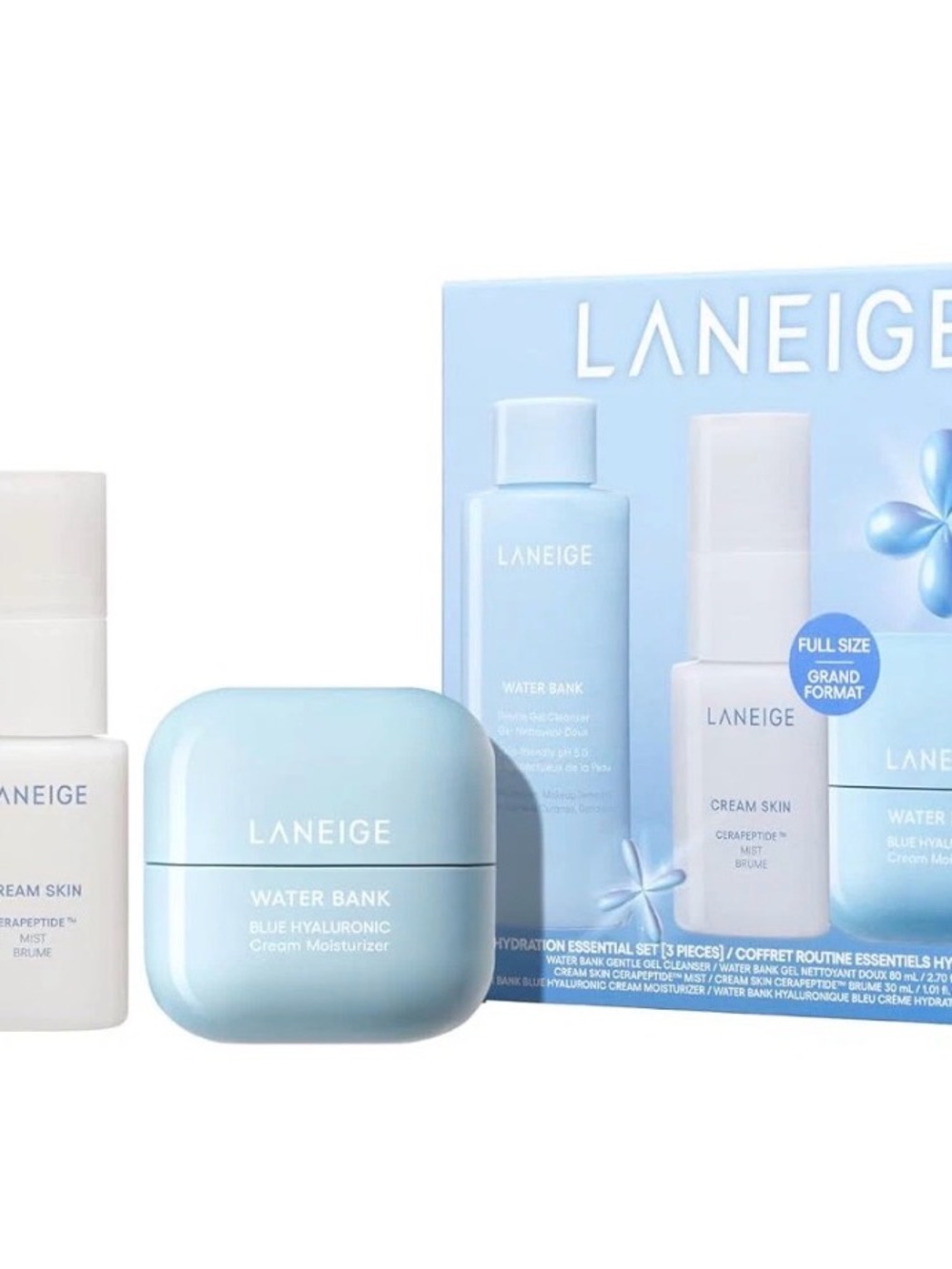 LANEIGE Water Bank Blue Hyaluronic Cream Moisturizer Hydration Korean Face Cream
